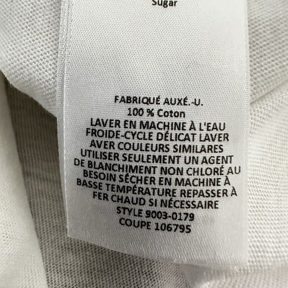 Current Elliott Womens Top 2 M Ruffle Roadie Tee Sugar White Distressed Classic - Picture 15 of 15